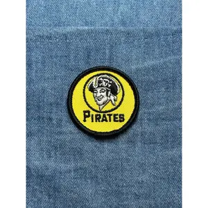 Pirates Collectable Patch: Yellow & Black Circle - Retro Sports Accessory