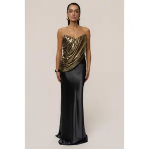 Gold Soirée Metallic Top
