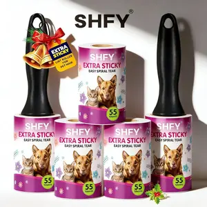 Pet Hair Removal Roller, 4 Rolls + 1 Handle / 8 Rolls + 1 Handle, Ideal for Sofa, Clothes, Furniture, Carpet, Removes Dog & Cat Fur