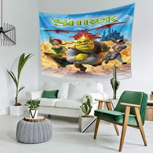 Shrek-1 Hanging Banner for Home Decor, University Dorm Bedroom Living Room Wall Decoration, Multi-Purpose Party Decorations