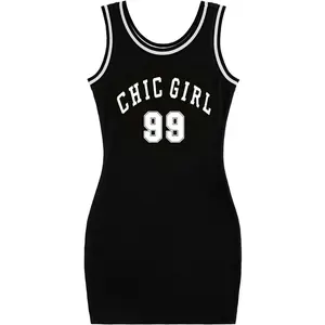 Womens Bodycon Mini Dress Sleeveless Tank Dresses Jersey 90s Outfits 2000s Clothing Casual Womenswear Summer Black Letter Graphic sundress summer outfits summer dress women's clothing