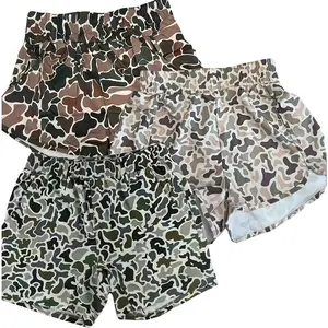 Duck Camo Shorts-Women’s Camo Shorts  With Pocket Design, Quick-drying Material shorts Fit Elastic