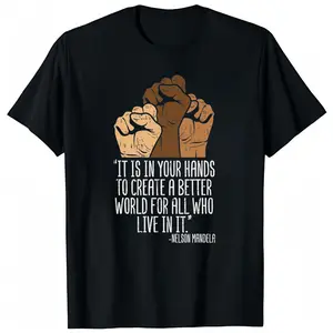 Your Hands Create Better World Black Lives Matter BLM Gift T-Shirt Small Sweatshirt Round Neck