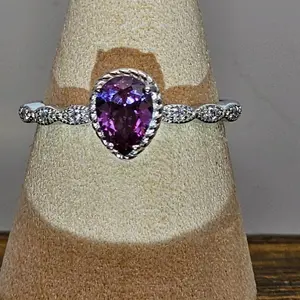 Alexandrite Pear Shape Ring