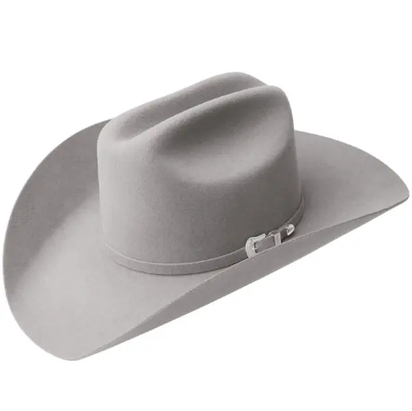 Lightning Cattleman Felt Hat- Silverbelly