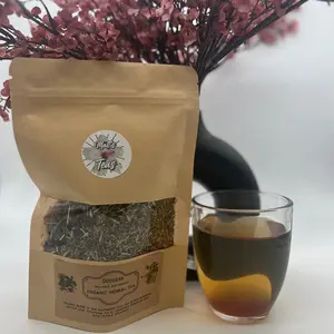 Goddess Balance and Comfort herbal tea blend - 2.5oz loose leaf with raspberry leaf, red clover blossoms, nettle leaf, oat straw, tulsi, chamomile, dandelion leaf, rose petals, and spearmint Organic Beverage