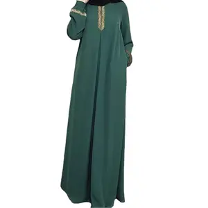 Elegant Long-Sleeve Ethnic-Style Robe/Thobe Dress for Women — Perfect as a Gift