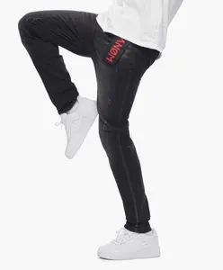 Men's Skinny Stretch Jeans | Anom 360 Slim Fit Denim | Vintage Black | Sizes 28-42