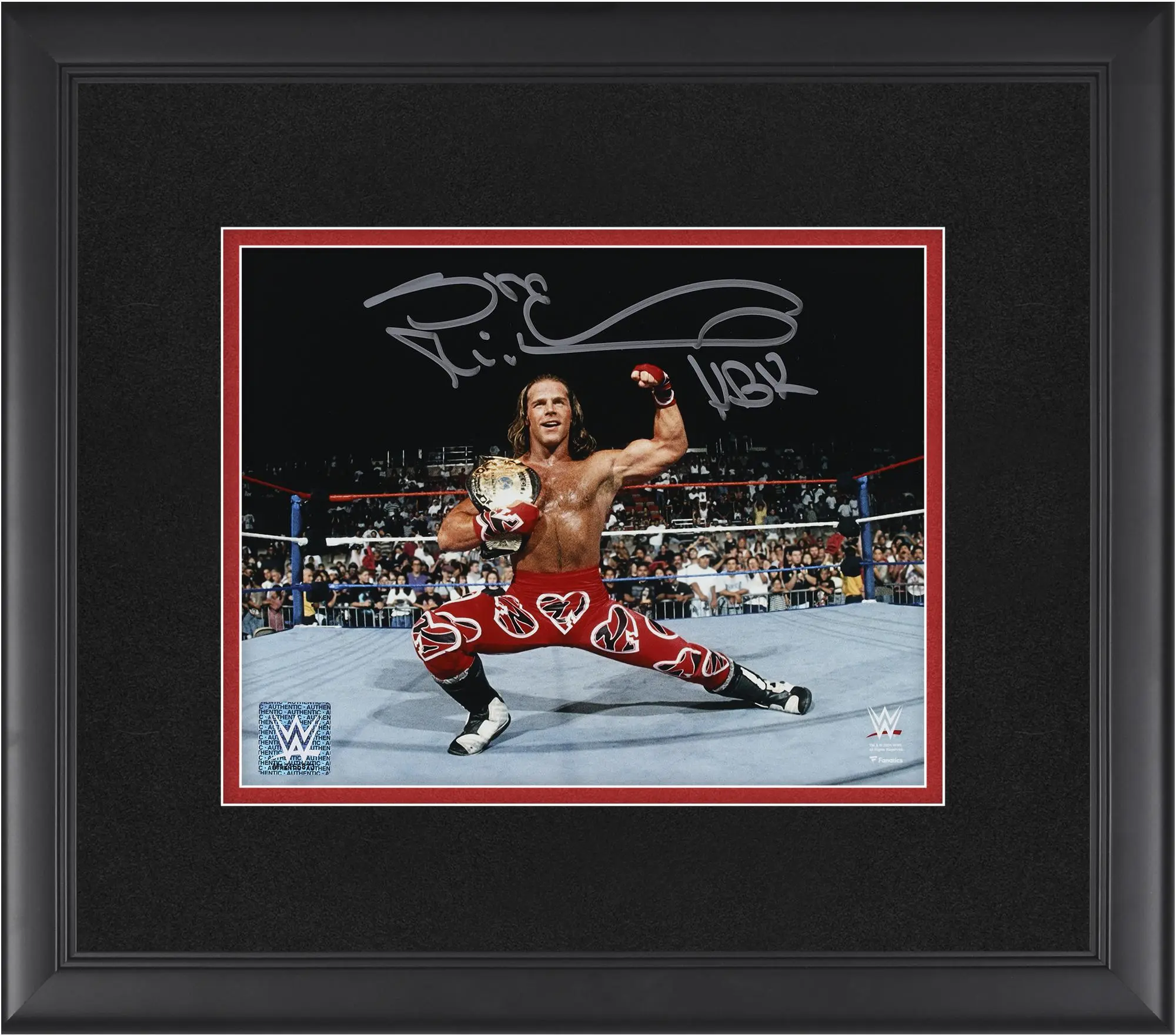 Shawn Michaels WWE Framed Autographed 8" x 10" In Ring Pose With Title Photograph - Fanatics Authentic Certified