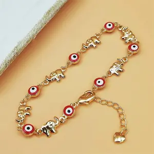 Evil Eye Cartoon Elephant Fashion Bracelet Bohemian Style Versatile and Cute Perfect Birthday Gift for Everyday Wear Year Round,summervibes Breathable Ankle Support Brace Diamond-Like Bride Crown with Sash Bandana