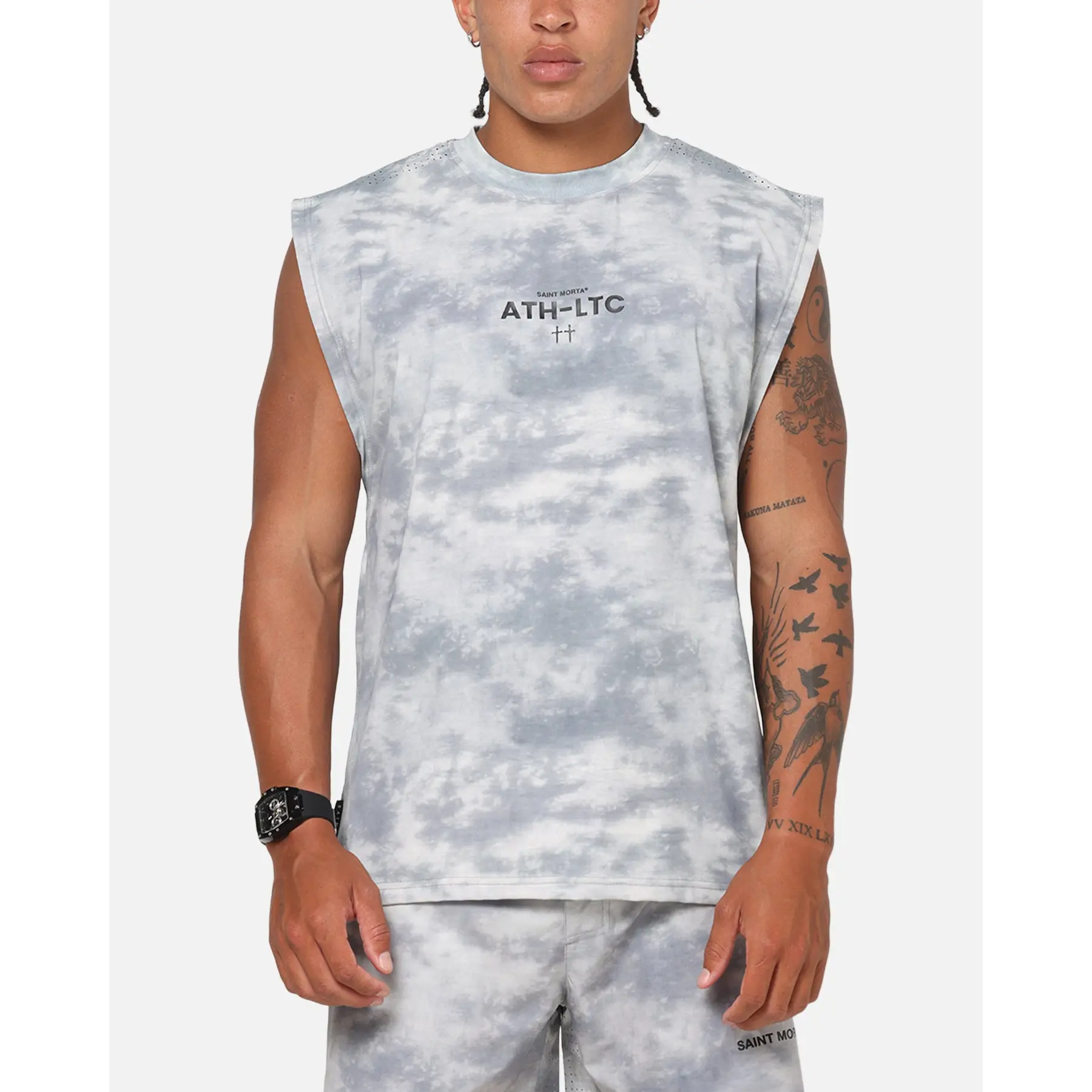 Saint Morta Athltc Training Singlet Concrete
