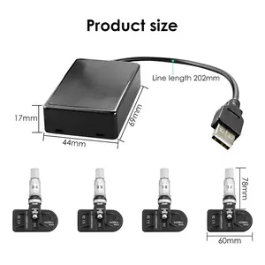 Car USB Built-in TPMS (Tire Pressure Monitoring System) for Hizpo Android Multimedia Player Navigation Display Head Unit Autoradio