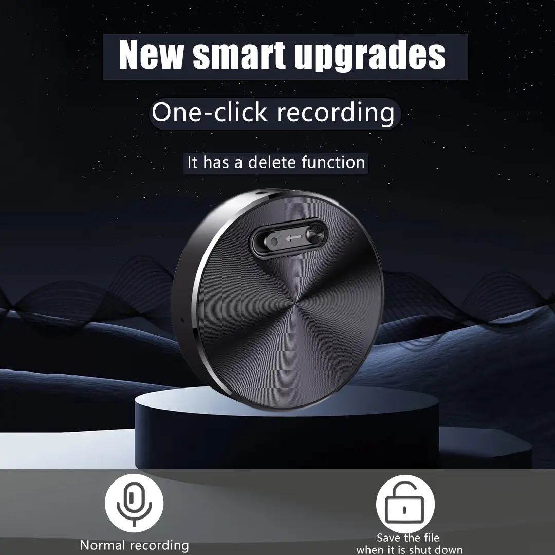 Smart Voice Recorder – One-Touch Recording-HD Noise Reduction-Long Battery-Large Storage-Support voice to text Smart Voice Recorder – One-Touch Recording-HD Noise Reduction-Long Battery-Large Storage-Support voice to text