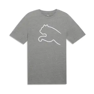 PUMA Mens House Of Graphics Crew Neck Short Sleeve Casual Tops Casual - Grey