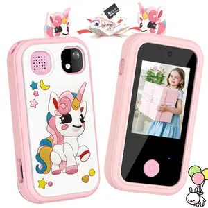Kids Smart Phone Learning Toy, Educational Development Toy, Unicorn Design, Multiple Fun Games, Dual Cameras, Portable Travel Companion, Capture Life’s Wonderful Moments, Ideal Birthday & Holiday Gift for 3-12 Year Old Boys & Girls
