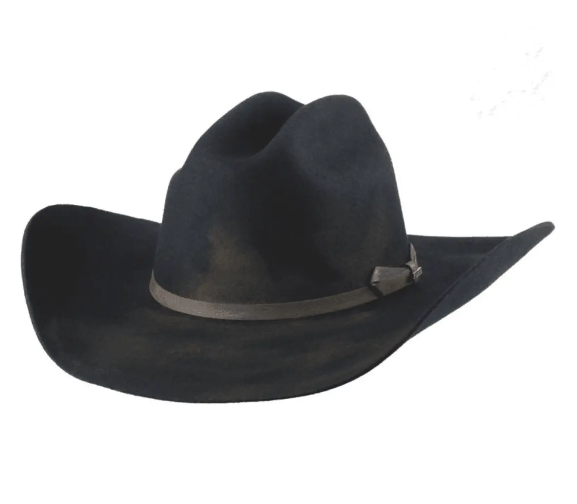 Bullhide Hat Kayce Distressed Black 4X Premiom Wool Western Cowboy Hat 0859BL