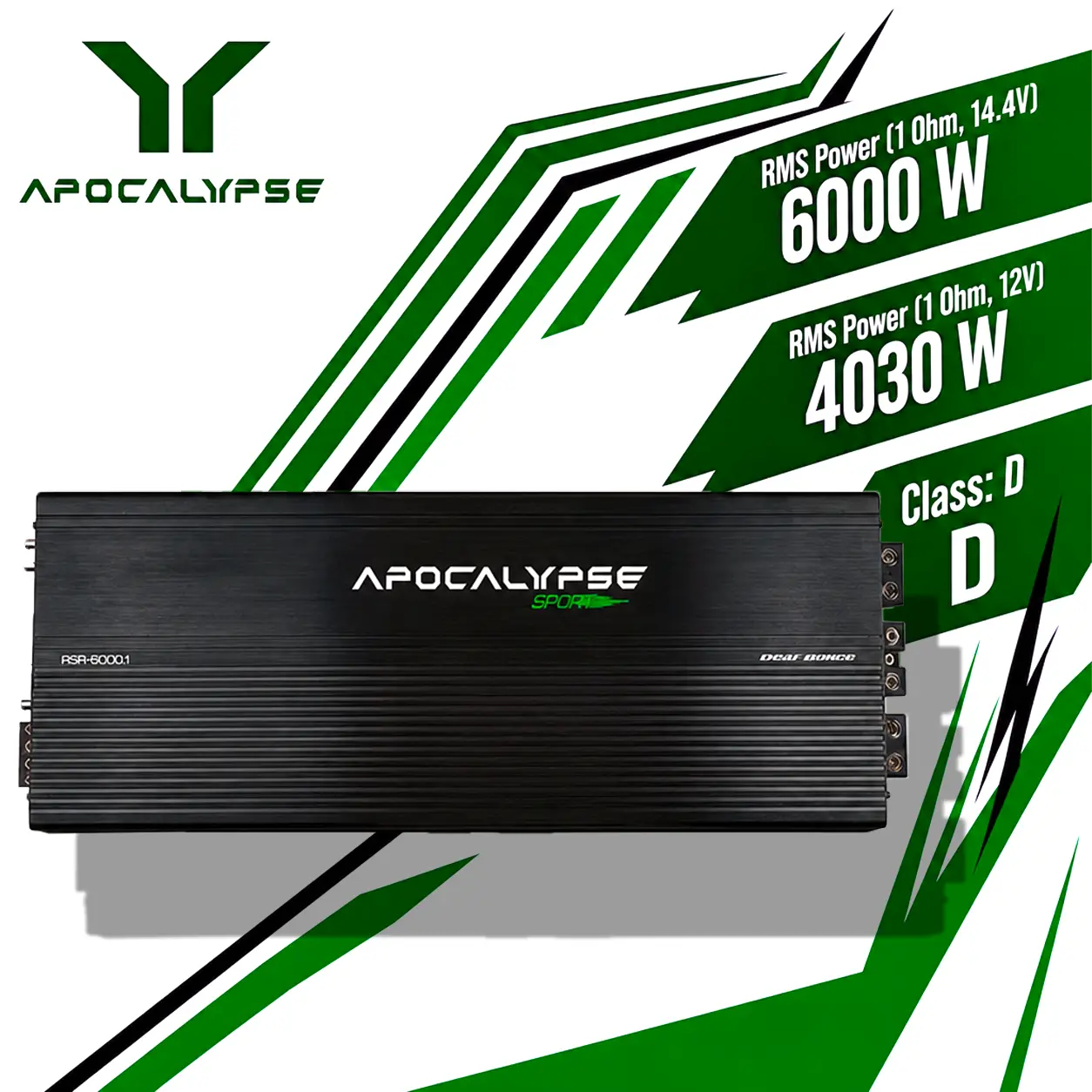 Apocalypse ASA-6000.1 High-Performance Car Audio Amplifier - Automotive Electronics Component for Vehicle Sound Systems