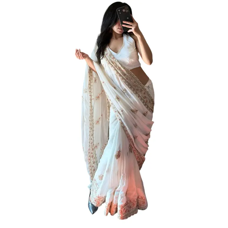 Chiffon saree set