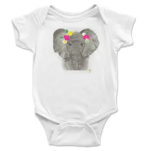 Whimsical Elephant Onesie for a Sweet and Playful Look