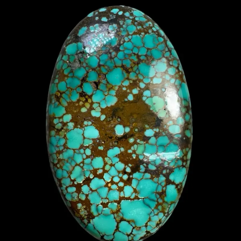 Natural Dragon Skin Turquoise Gemstone - Loose Semi-Precious Stone for Jewelry Making, Craft Projects