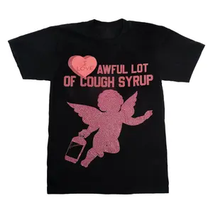 That's A Awful Lot Of Cough Syrup Valentine Women Top For Summer Unisex Y2K Style Graphic T-shirts for boys and girls Graphic Tees, Fashion Cotton, Full Sizes, Full Colors, For Men, For Women