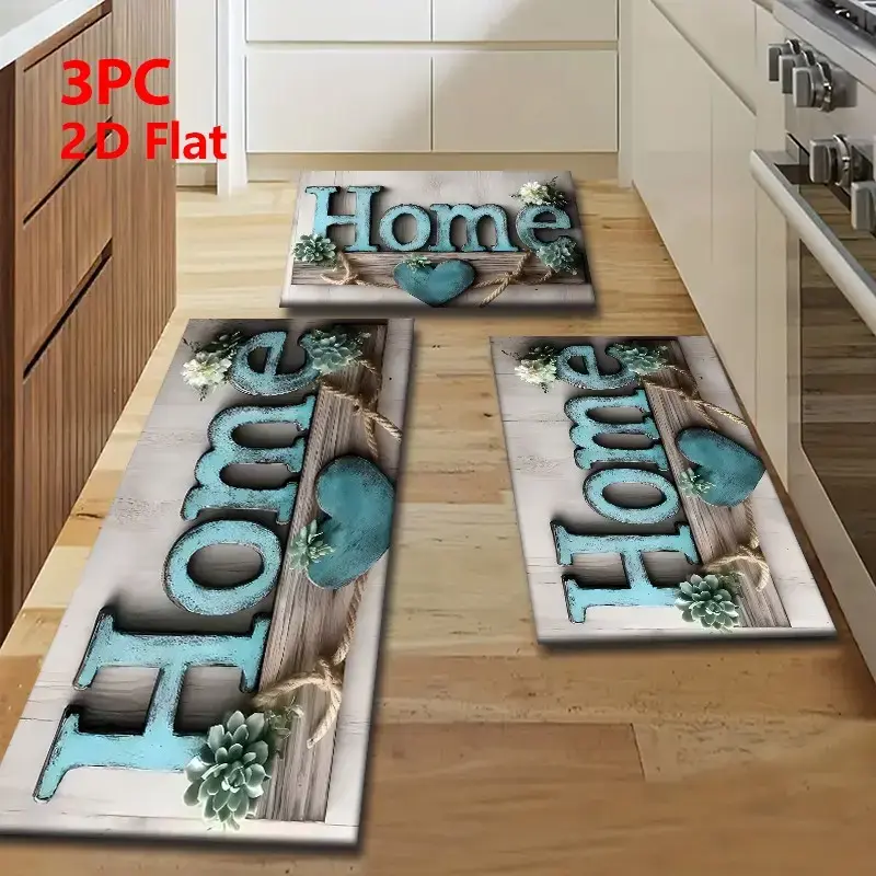 Kitchen Mats for 2PCS,  Waterproof Kitchen Rugs,Non Slip Comfort Standing Mat Rug for Home, kitchen, Sink, Laundry, Office, Kitchen Mat Set