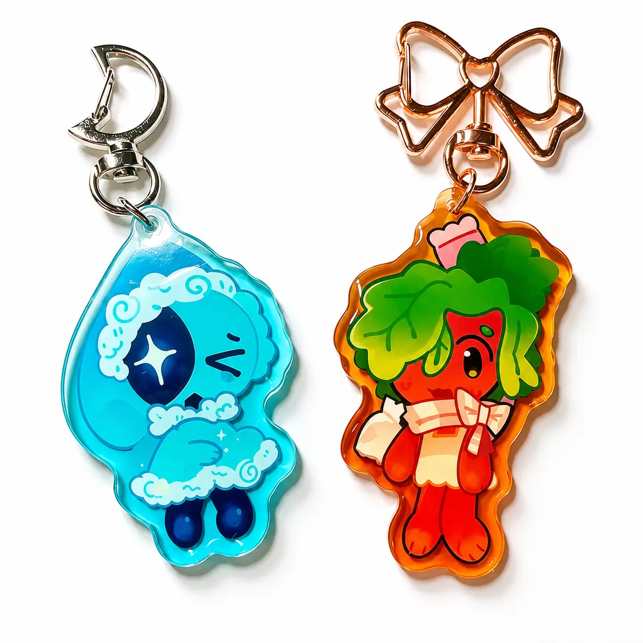 RBL X Cute World Acrylic Dandy Keychain, Great For Daily Use Or As Thoughtful Little Gifts For Your Friends And Yourself Keychain Accessory