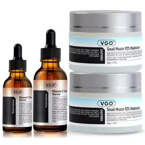VGO Spring Glow Up Snail Mucin 92% Moisturizer Daily Face Gel Cream for Dry & Sensitive Skin, 50g / 1.76oz  Hydrate Nourishing Serum -A