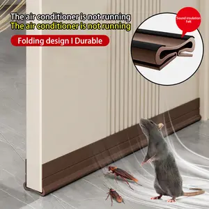 Adjustable Door Sweep Bottom Weather Stripping, Soft PVC Insulation Strip, Energy-Saving & Easy Installation, Ideal for Noise Reduction, Door Reinforcement