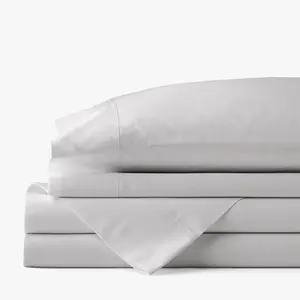 Classic Cool Cotton Percale Bed Sheet Set - Gray Smoke