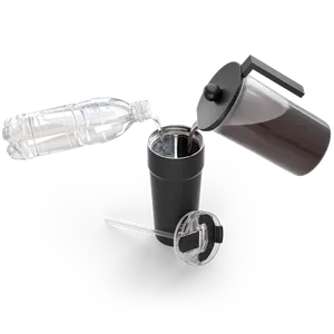 Splitflask Two-Sided Dual Chamber Stainless Steel Water Bottle, Hot & Cold, 30 oz.