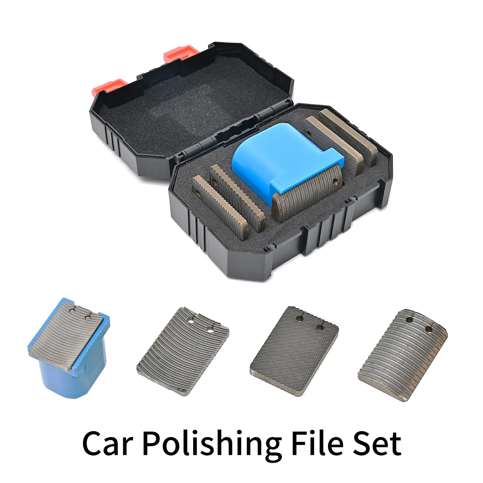 Nib File Kit, 5-Piece Paint File Tool for Quick Removal of Paint Imperfections,  Fix Paint Imperfections, Shave Off Surface Defects - Remove Runs, Dust, Dirt, Debris - Auto Car Paint Coating Finish Repair - Polishing, Buffing, and Detailing, 1.3×2In Car D