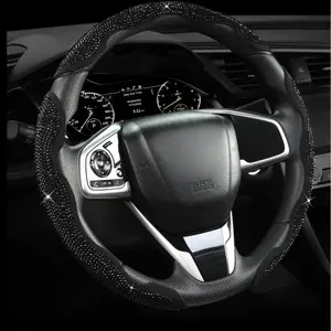 Luxury Diamond-Studded Car Steering Wheel Cover