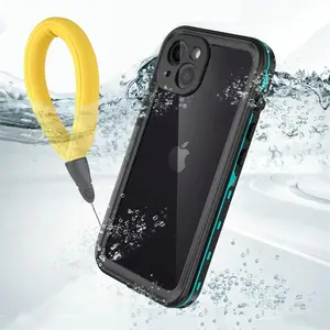 Full Sealed Clear For iPhone 12 13 14 15 16 17 Pro Max Waterproof Cases IP68 Diving 360 Protect Magsafe Shockproof Protect Cover