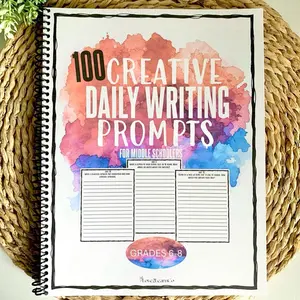 100 Creative Daily Writing Prompts for Middle Schoolers | Homeschool writing journal short story creative writing prompts