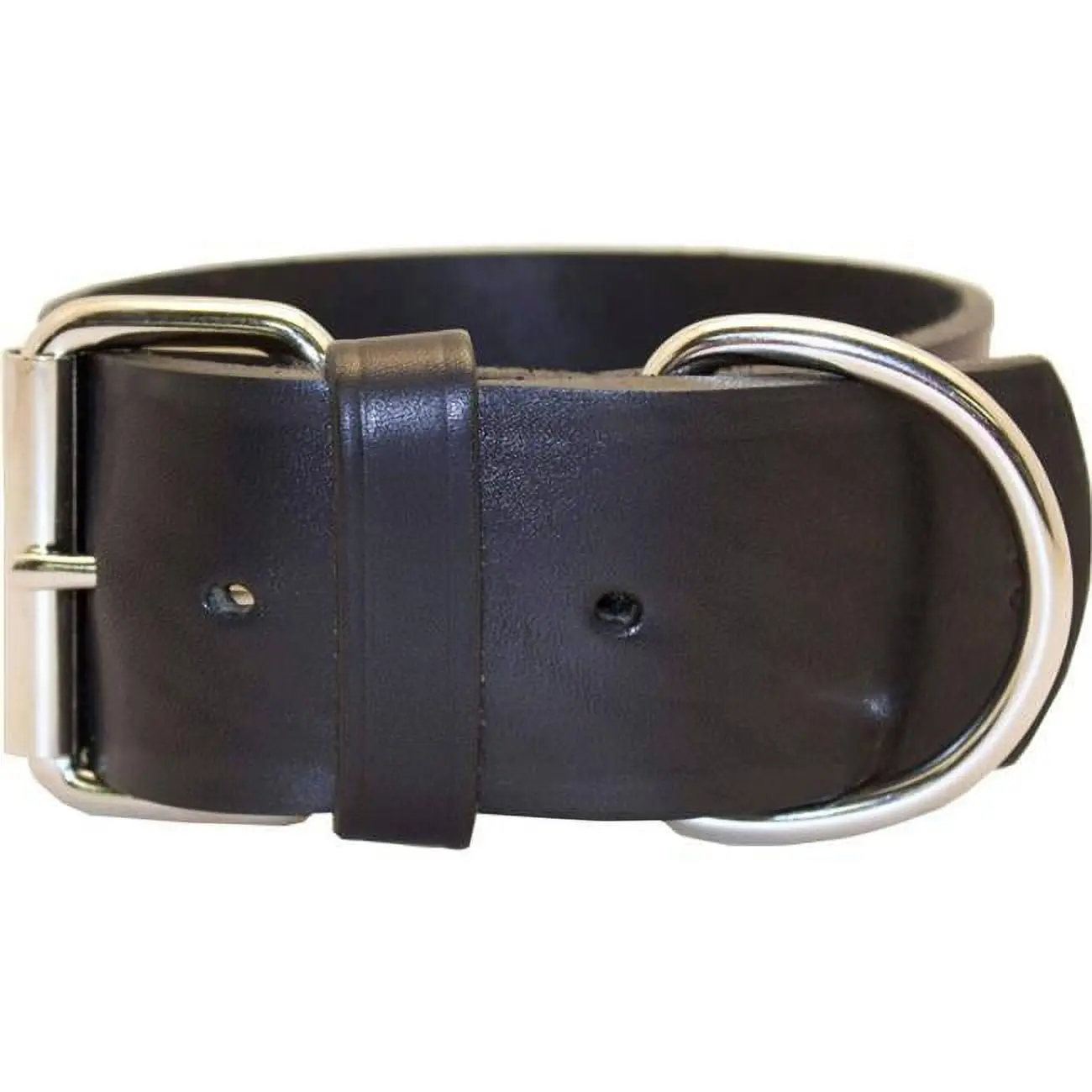 Leather Brothers 200L-BK23 2 x 23 in. Latigo Leather 1 Ply Dog Collar, Black