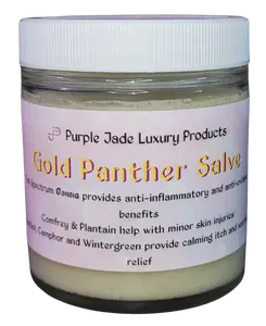 Gold Panther Salve, Full Spectrum - Muscle & Joints, Moisture-Rich Body Care Lavender Oil Chamomile