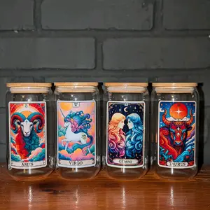 Zodiac Tarot Glass Cups - Perfect for Your Next Drink - Drinkware