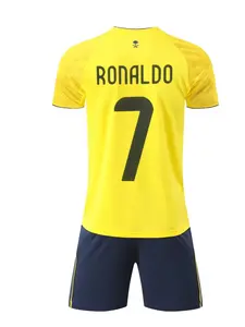 Sports Set, Boys Girls Breathable Shirt, Ronaldo Gift, Football Fan Tee, Training Wear, Casual Short Sleeve and Shorts, Football Kits