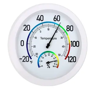 6" Thermometer Indoor with Humidity Gauge - Wall Thermometer/Hygrometer for  Decorative,  Analog Dial Temperature Humidity  for Room Temp