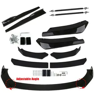Front Lip Universal for Cars Chrysler/Honda/Toyota/Mustang/Hyundai/Malibu,Front Bumper Lip Spoiler,Adjustable Diffuser Protector Wide Body Kit