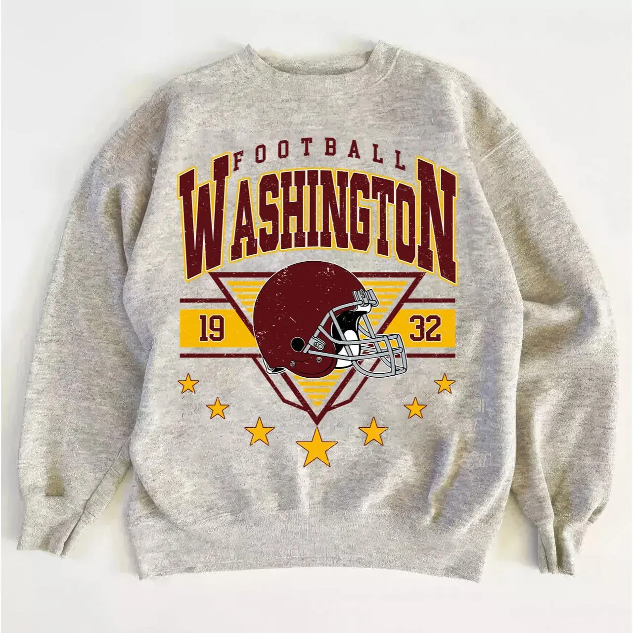 Washington Football Vintage Sweatshirt, Retro Crewneck Game Day Fan Apparel