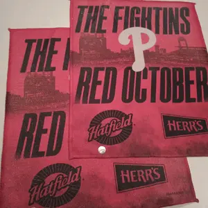 Lot 2 Philadelphia Phillies Playoff Post Season Rally Towels Fightin Phil Collectors Towels