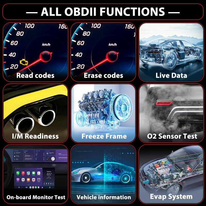 OBD2 Scanner V539 Car Code Reader Diagnose Check Engine Light Smog Check DTCs Scan Tool Live Data Stream Voltage Test for Vehicles Since 1996