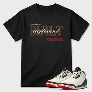 Unisex T-shirt To Match Sneakers Jordan 3 World's Best Dad - Vintage Built Different. 100% Cotton for Casual Wear. Comfortable Summer Unisex T-Shirt to match Jordan Sneaker. Streetwear Style. urban outfitters