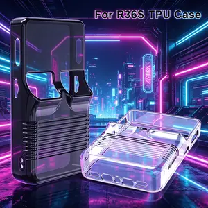 R36s Handheld Game Console Protective Case, Tpu Transparent Soft Shell, Home Gaming Gear Storage, Only Case Included