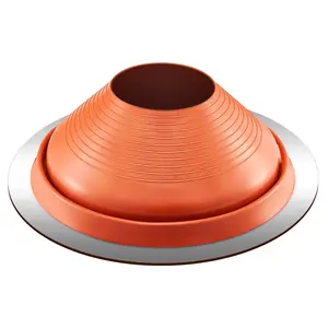 Metal Roof Pipe Flashing Boot For 10-Inch To 19-Inch Pipes, High Temperature Flexible Silicone Construction, Weatherproof Roof Seal, Durable Universal Fit, UV Resistant, Easy Install For Metal Or Flat Roofing Systems