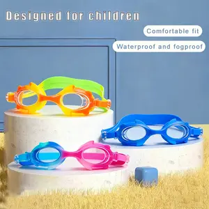 Swimming Goggles, HD Anti-Fog UV Protection, Adjustable Fit for Boys Girls Ages 3-14, Outdoor Water Sports Pool Beach Activities