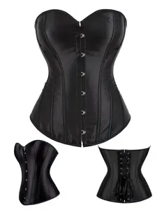 Women's Plain Color Waist Cinching Tight-Fitting Top, Corset, Belt Design, Perfect Pairing with Dress, Slimming Effect, Sexy Style, Clothes