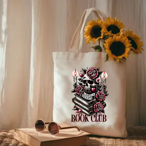 Lonely Hearts Book Club Tote Bag Dark Romance Canvas Book Bag